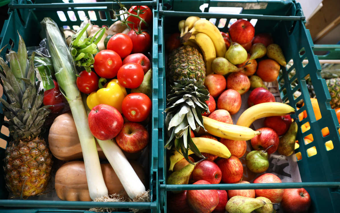 Delivery of surplus food from The Felix Project for Prospex Youth Centre