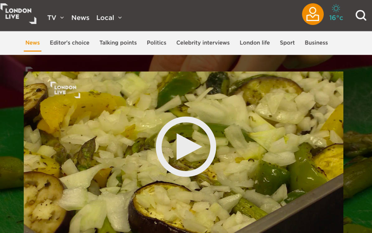 London Live webpage