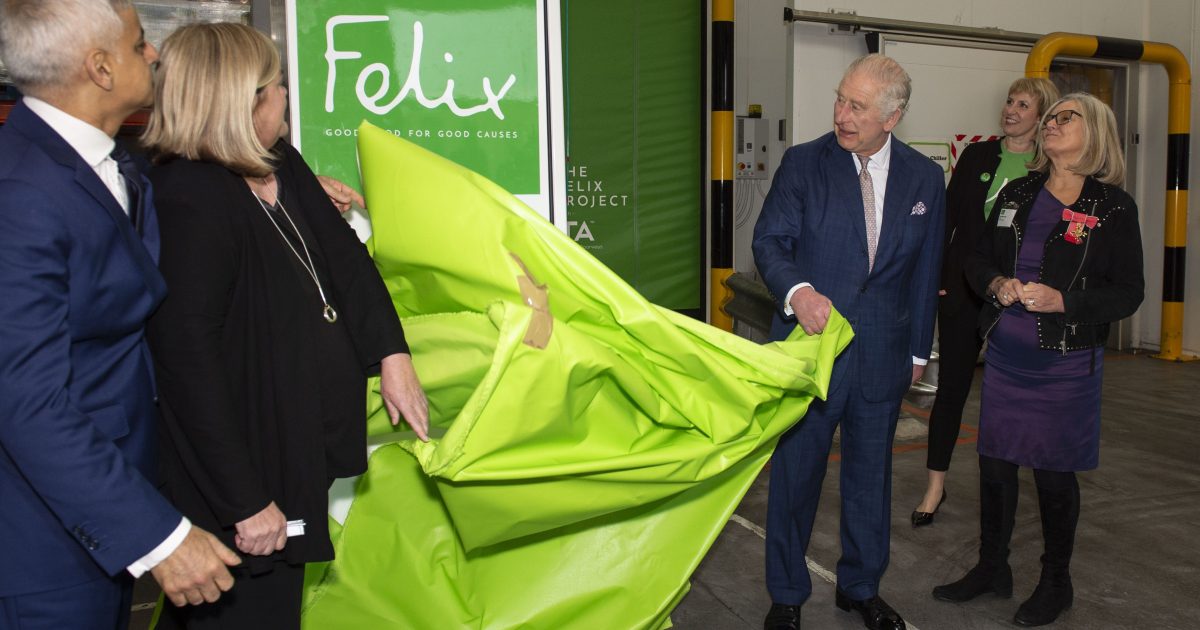 The King Visits The Felix Project In Poplar, East London